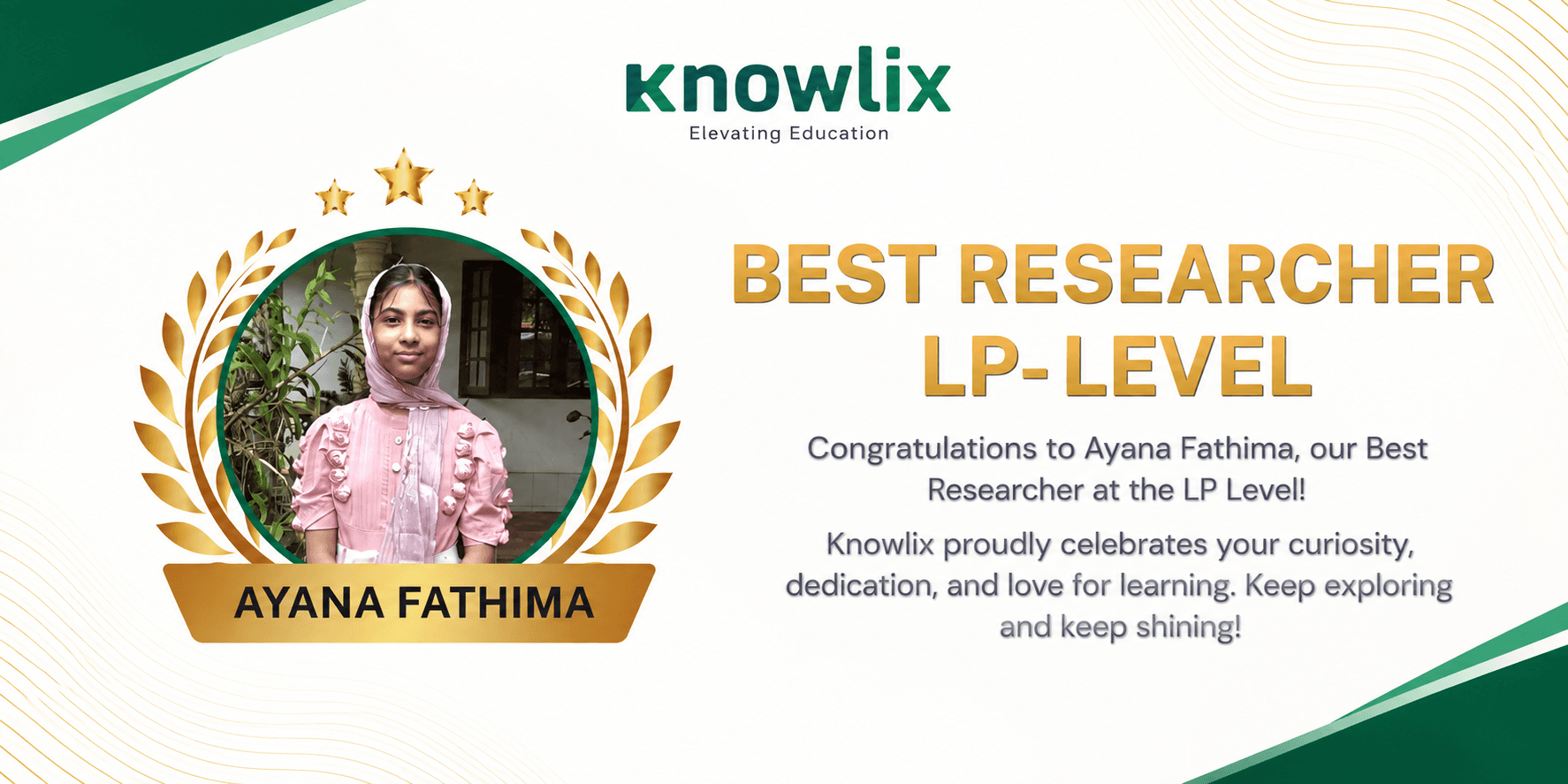 Best Researcher - LP LEVEL